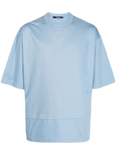 Songzio Logo-print Cotton T-shirt In Blue