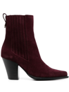 POLLINI TEXAS FLAIR 80MM SUEDE BOOTS