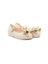 Mini Melissa Sweet Love Ballerina Shoes In White