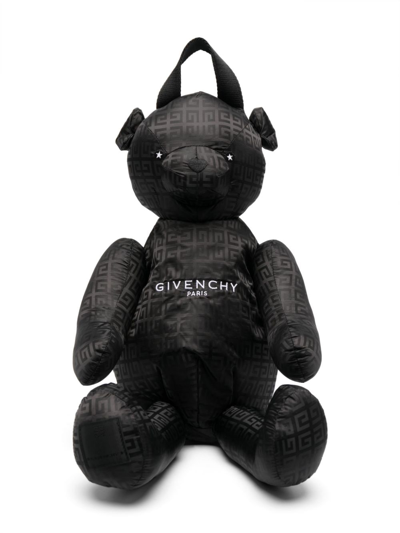 Givenchy Babies' Logo-embroidered Bear Bag In Black