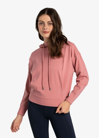 Lole Mindset Pullover Hoodie In Peony