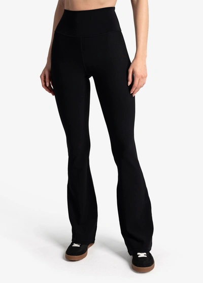 Lole Sculpt Rib Flare Leggings In Black