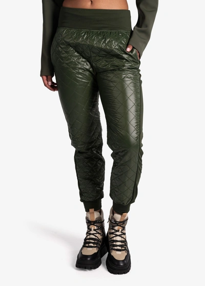 Lole Apex Insulated Quilted Joggers In Kombu