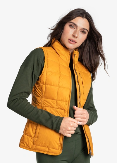 Lole Daily Insulated Vest In Inca Gold