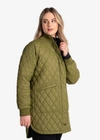 Lole Quilted Water Repellent Nylon Bomber Jacket In Tarragon