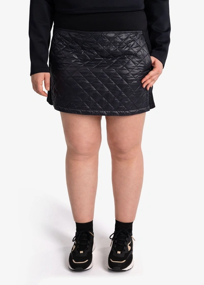 Lole Apex Insulated Quilted Skirt In Black