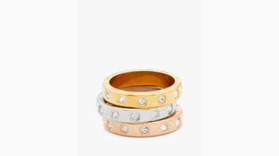 Kate Spade Set In Stone Ring Set In Clear