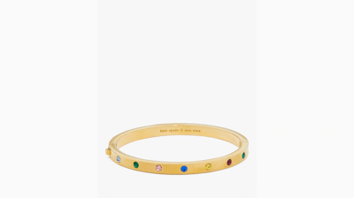 Kate Spade Set In Stone Hinged Bangle In Multi