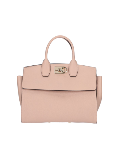 Ferragamo "studio Soft" Handbag In Pink