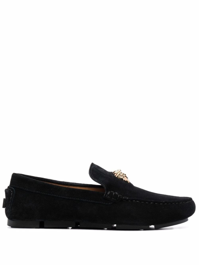 VERSACE LOGO LOAFERS