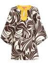 La Doublej The Kaftan Mini In Watermarble