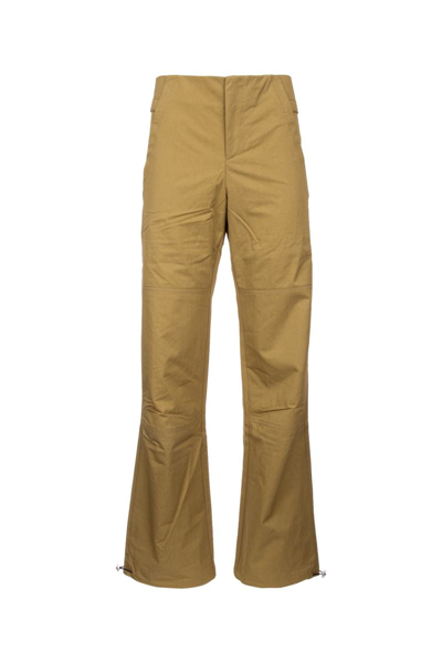 Yuzefi Khaki Drawstring Lounge Trousers In Brown