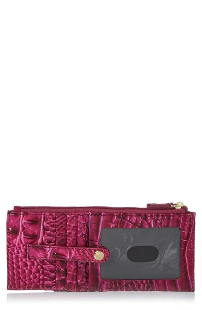 Brahmin 'melbourne' Credit Card Wallet In Pomegranate