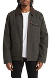 Levi's Corduroy Collar Workwear Jacket In Olive