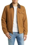 Levi's Corduroy Collar Workwear Jacket In Worker Brown