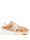 STELLA MCCARTNEY LOOP FLEECE-TEXTURE SNEAKERS