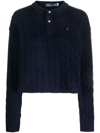 POLO RALPH LAUREN POLO PONY CABLE-KNIT TOP