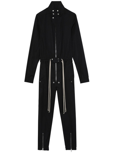 RICK OWENS STAND-UP COLLAR JUMPSUIT