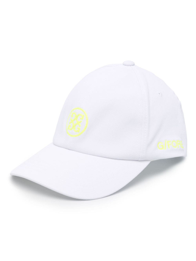 G/fore Logo刺绣棒球帽 In White