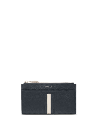 Bally Ribbon Logo-print Wallet In Schwarz