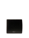 Bally Banque Bi-fold Leather Wallet In Schwarz