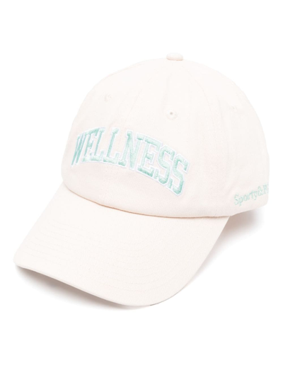 Sporty And Rich Wellness Cotton Baseball Cap In Nude