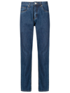 Handred Gerade Hose Mit Logo-patch In Blue
