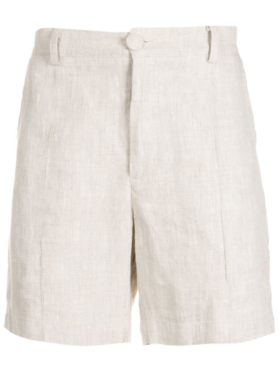 Handred Klassische Leinenshorts In Neutrals