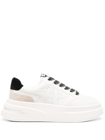 Ash Impuls 55mm Leather Platform Sneakers In White