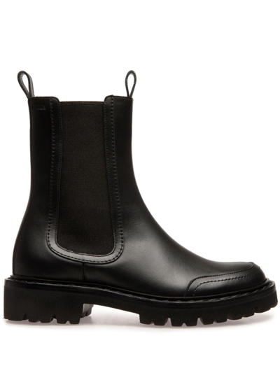 Bally Nalyna Leather Chelsea Boots In Schwarz
