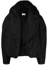 Saint Laurent Puffer Down Jacket In Schwarz