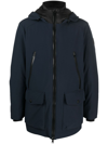 WOOLRICH HOODED ZIP-FASTENING PARKA COAT