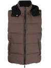 MOORER HIGH-NECK PADDED GILET