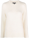 Soeur Knitted Crew-neck Jumper In Neutrals