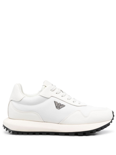 Emporio Armani Sustinability Values 低帮板鞋 In White