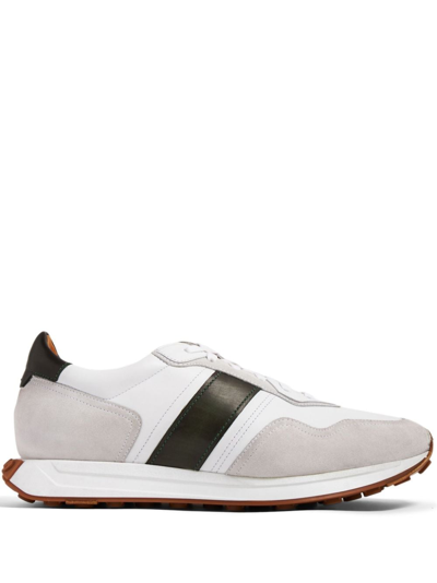 Magnanni Panelled Sude Trainers In Neutrals