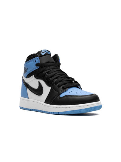 Jordan Babies' Air  1 Retro High Og "unc Toe" Sneakers In Blue