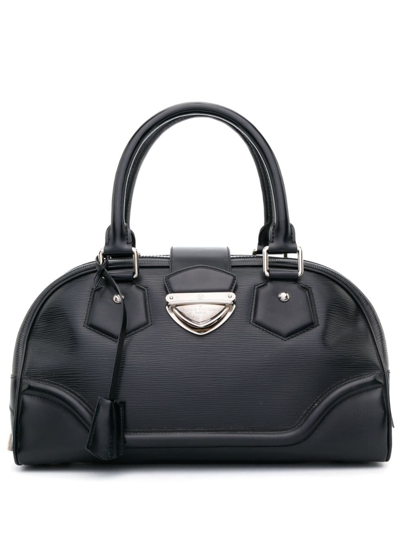 Pre-owned Louis Vuitton  Epi Montaigne Bowling Bag In Black