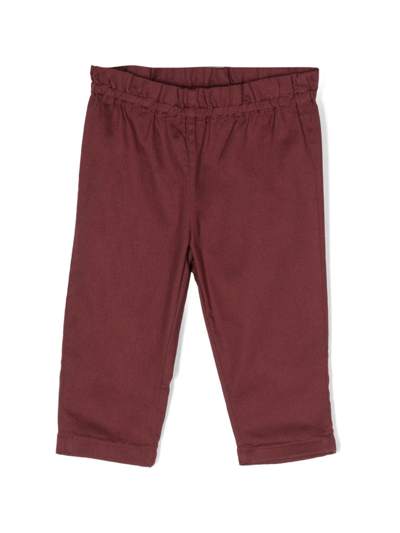 Bonpoint Babies' Elasticated-waist Trousers In Red