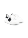 PHILIPP PLEIN JUNIOR LOGO-PATCH LACE-UP SNEAKERS