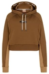 Hugo Boss X Alica Schmidt Hoodie With Logos And Contrast Inserts In Brown