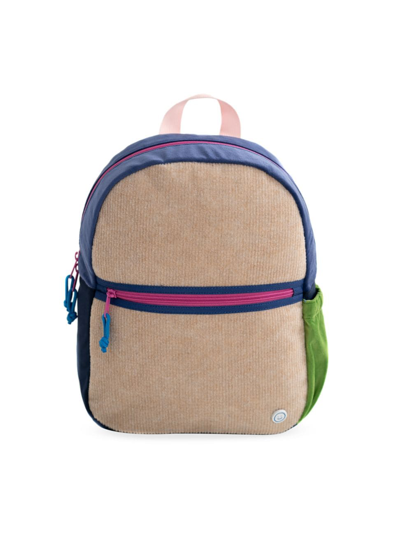 Becco Bags Kid's Hook & Loop Sport Backpack In Cobalt Magenta