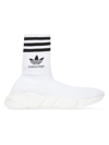Balenciaga Men's  / Adidas Speed Sneakers In White