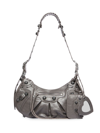 Balenciaga Women's Le Cagole Small Shoulder Bag In Dark Grey