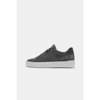 Android Homme Zuma Grey Suede Zig Zag Leather Trainer