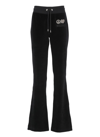 MOSCHINO MOSCHINO JEANS LOGO EMBROIDERED FLARED TROUSERS