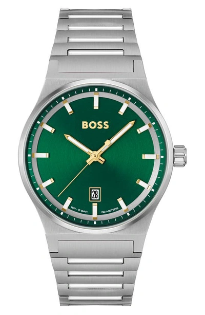 Hugo Boss Men's Candor Quartz Basic Calendar Stainless Steel Watch 41mm In Assorted-pre-pack