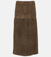 JOSEPH SACHA SUEDE MIDI SKIRT