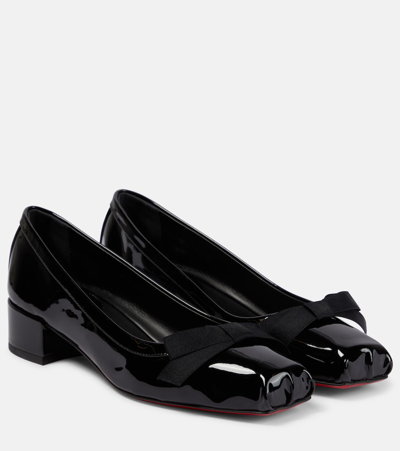 Christian Louboutin Mamaflirt Patent Leather Pumps In Black