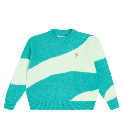 The Animals Observatory Kids' Bull Colourblocked Knit Jumper In Multicoloured